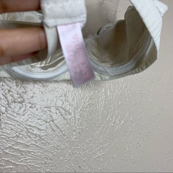 VS vintage mesh embroidered bra ivory - Picture 4 of 4